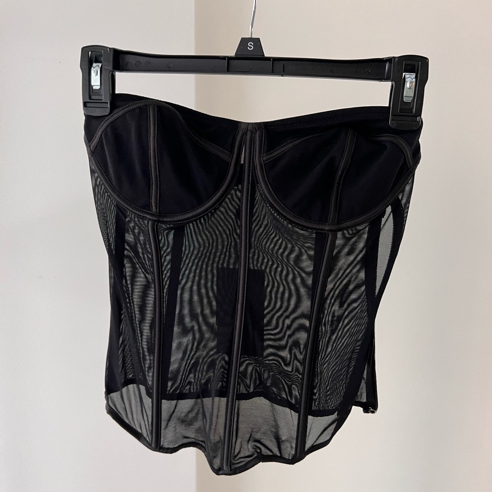 Tiger mist black corset